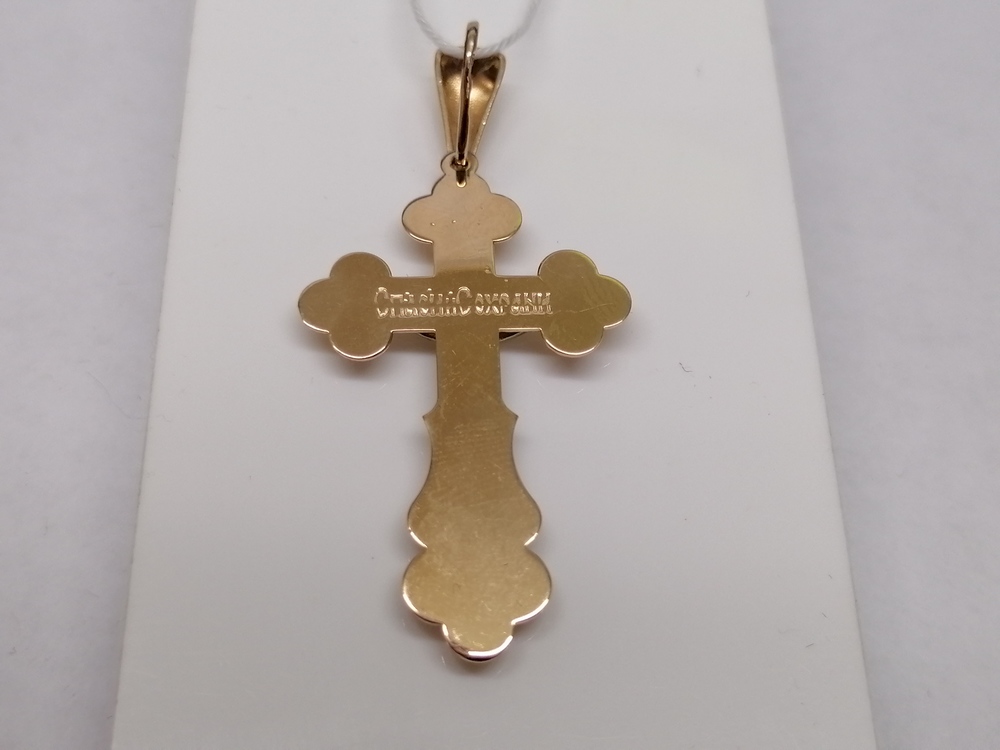 ПОДКБК585 ПОДВЕСКА КРЕСТ БЕЗ КАМНЯ (Au 585)
