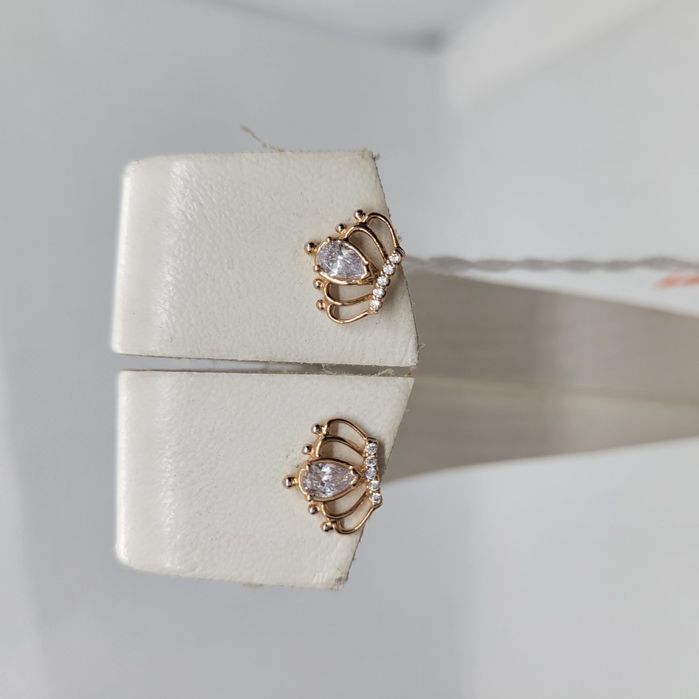 СПУС585 СЕРЬГИ ПУСЕТЫ (Au 585)