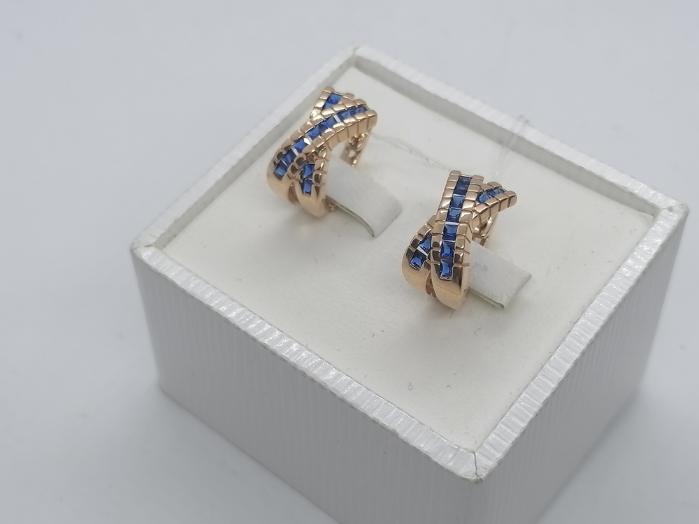 СЕРЬГИ С КАМНЯМИ (Au 585)