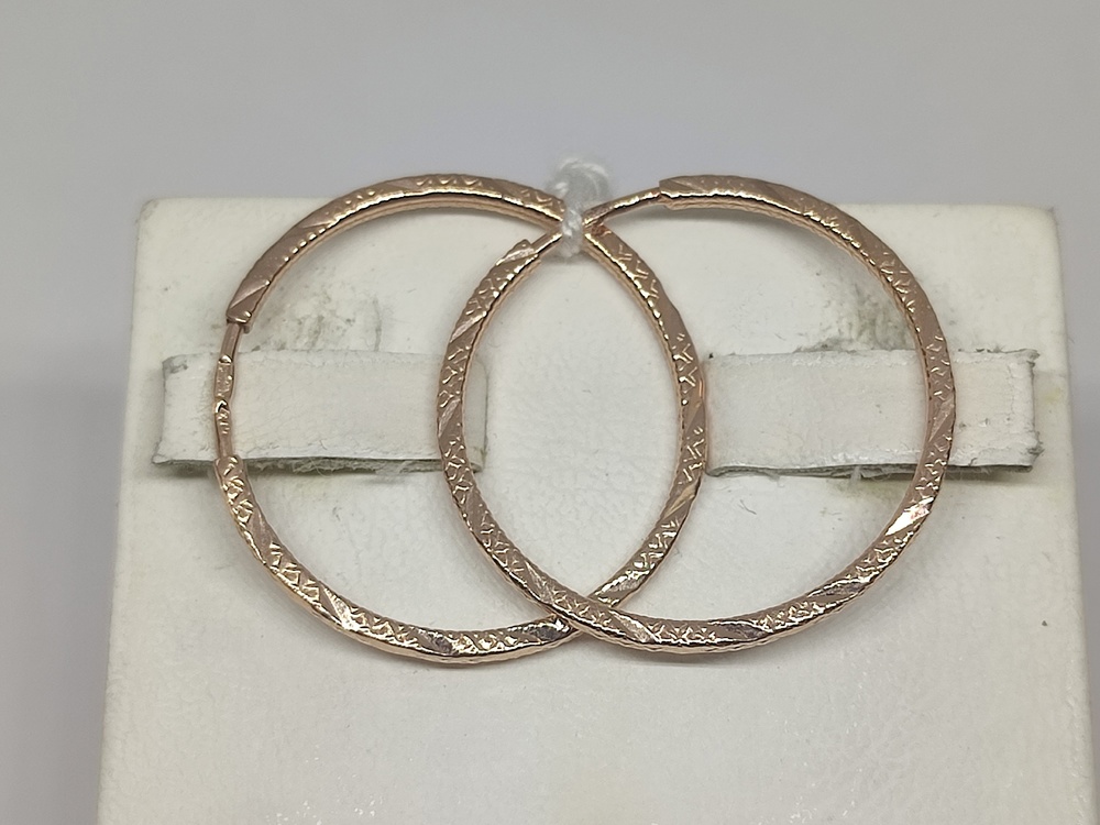 СКОН585 СЕРЬГИ КОНГО (Au 585)
