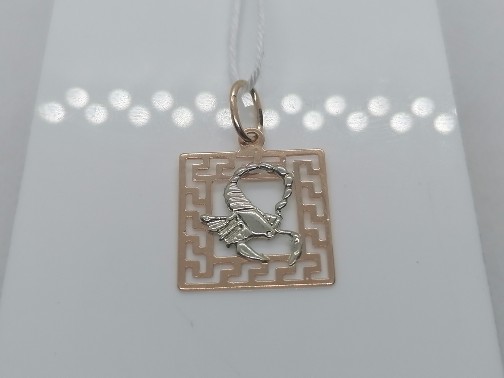 ПОДВЕСКА ЗНАК ЗОДИАКА СКОРПИОН Au 585
