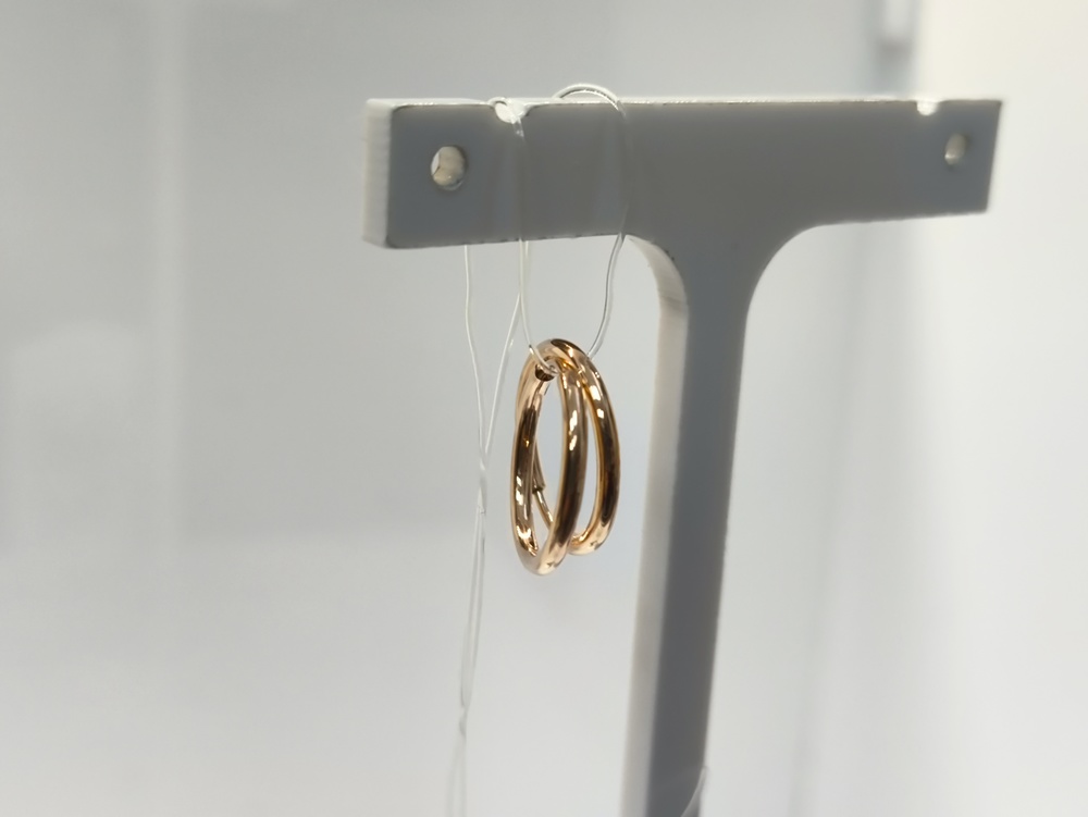 СЕРЬГИ КОНГО без камня (Au 585)