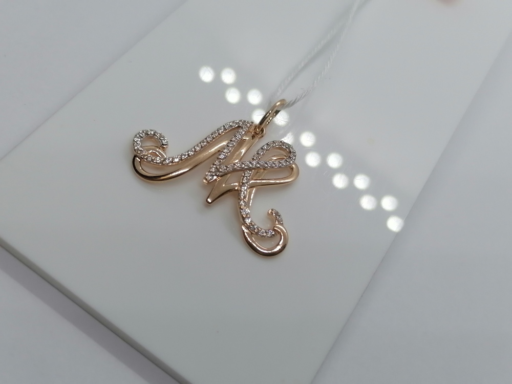 ПОДКМИ585 ПОДВЕСКА С КАМНЯМИ (Au 585)