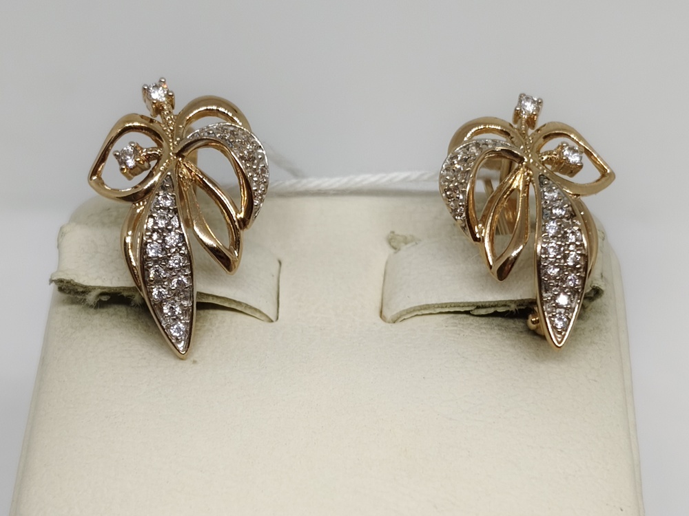 СЕРЬГИ С КАМНЯМИ (Au 585)