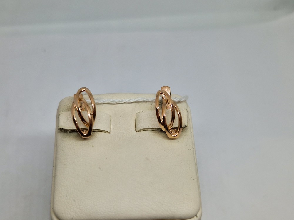 СБКМ585 СЕРЬГИ БЕЗ КАМНЯ (Au 585)