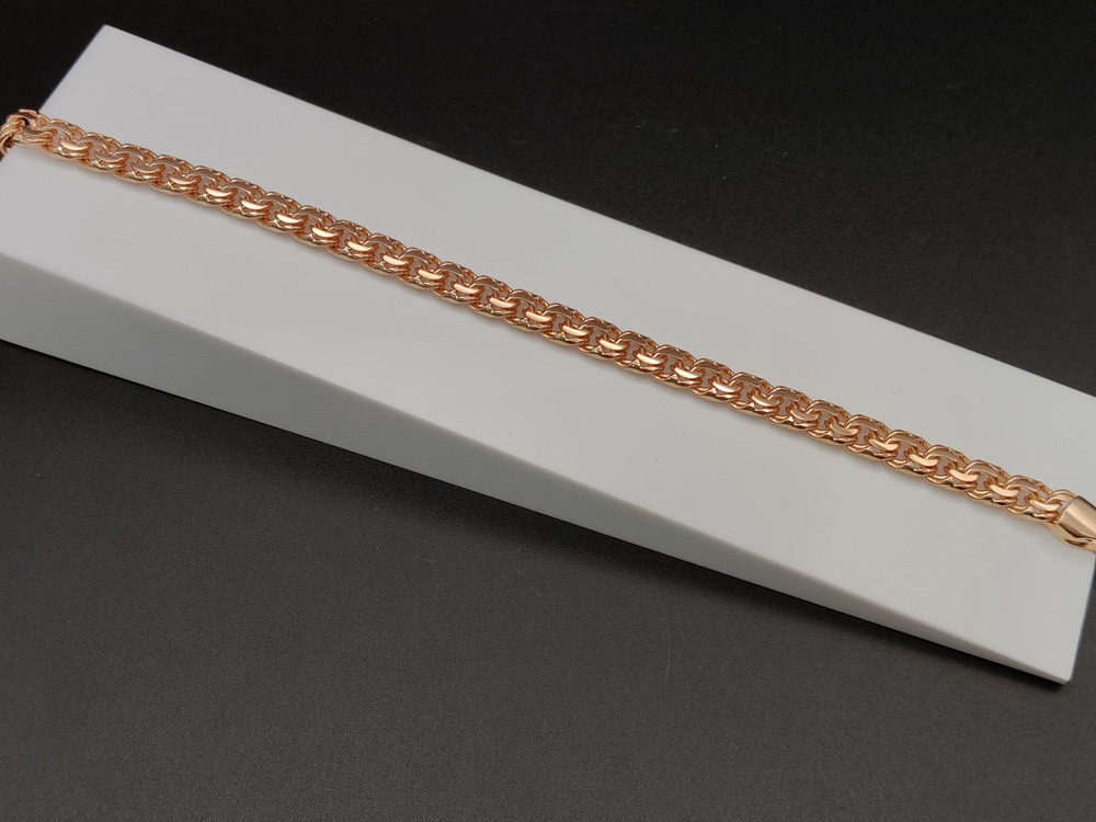 БЛБ585 БРАСЛЕТ ПОЛНОВЕСНЫЙ Бисмарк (Au 585)