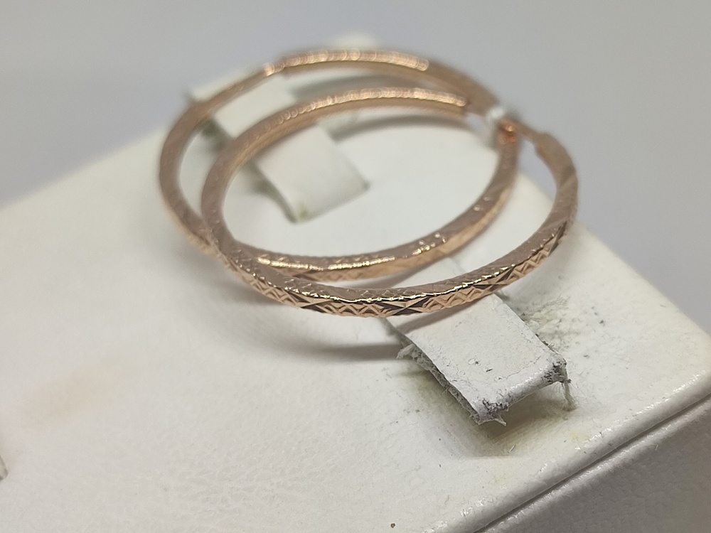 СКОН585 СЕРЬГИ КОНГО (Au 585)