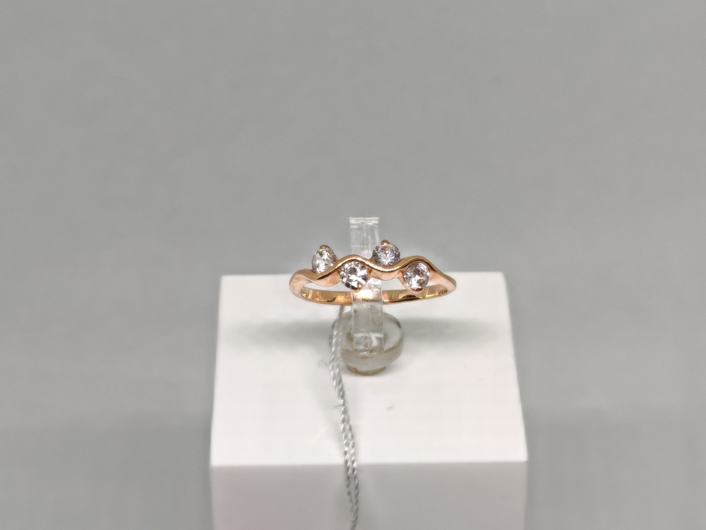 КОЛКМИ585 КОЛЬЦО С КАМНЯМИ (Au 585)