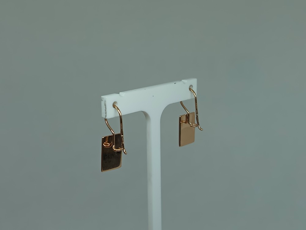 СЕРЬГИ ПЕТЕЛЬКА без камня (Au 585)