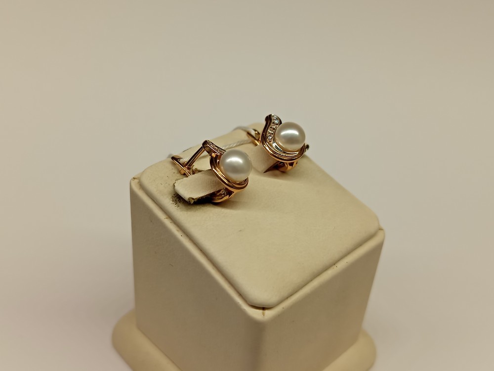 СКМИ585 СЕРЬГИ С КАМНЯМИ (Au 585)