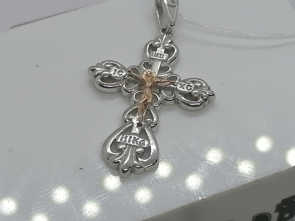 ПОДВЕСКА КРЕСТ Бриллиант (Ag 925)