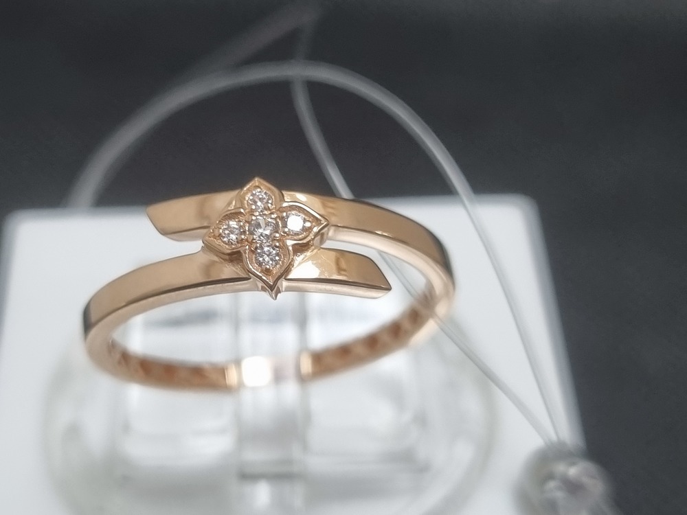 КОЛЬЦО С КАМНЯМИ (Au 585)