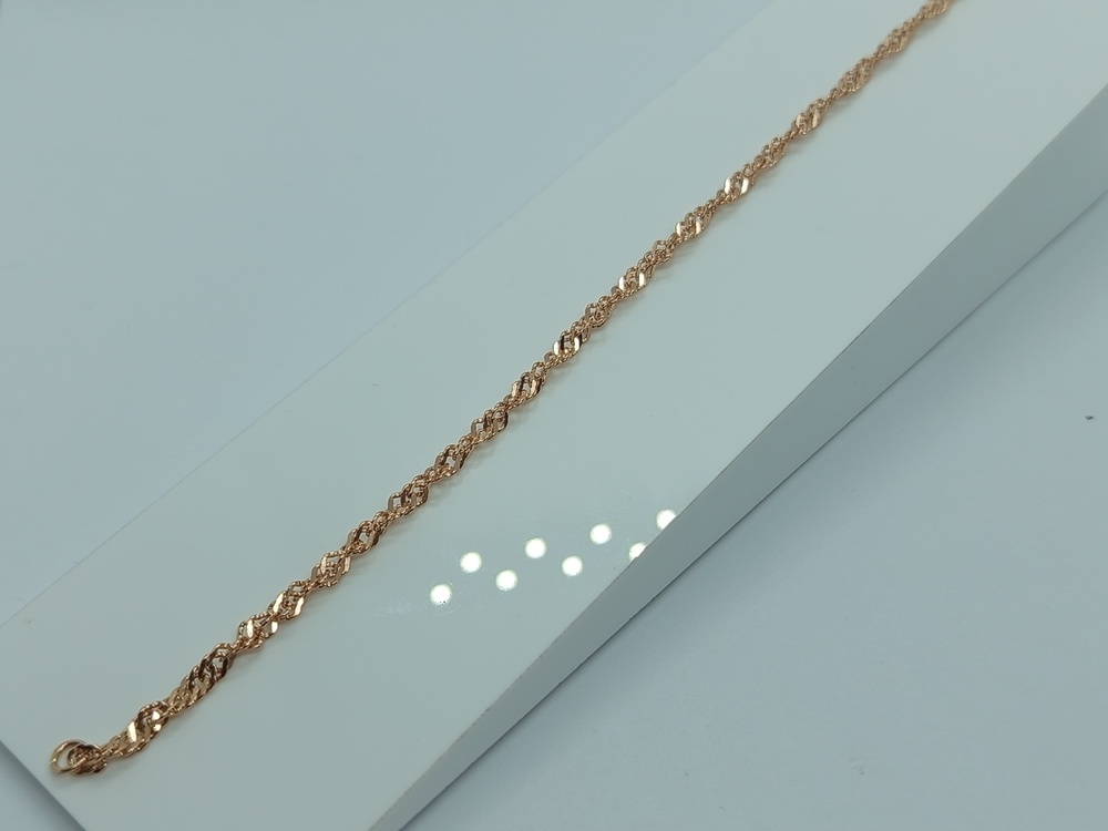 БРАСЛЕТ ПУСТОТЕЛЫЙ Веревка Au 585