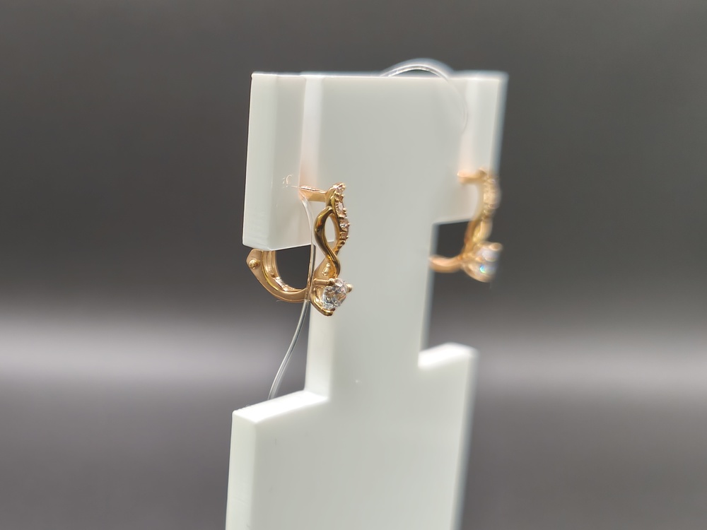 СЕРЬГИ С КАМНЯМИ (Au 585)