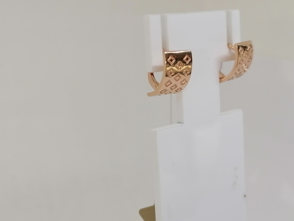 СЕРЬГИ БЕЗ КАМНЯ (Au 585)