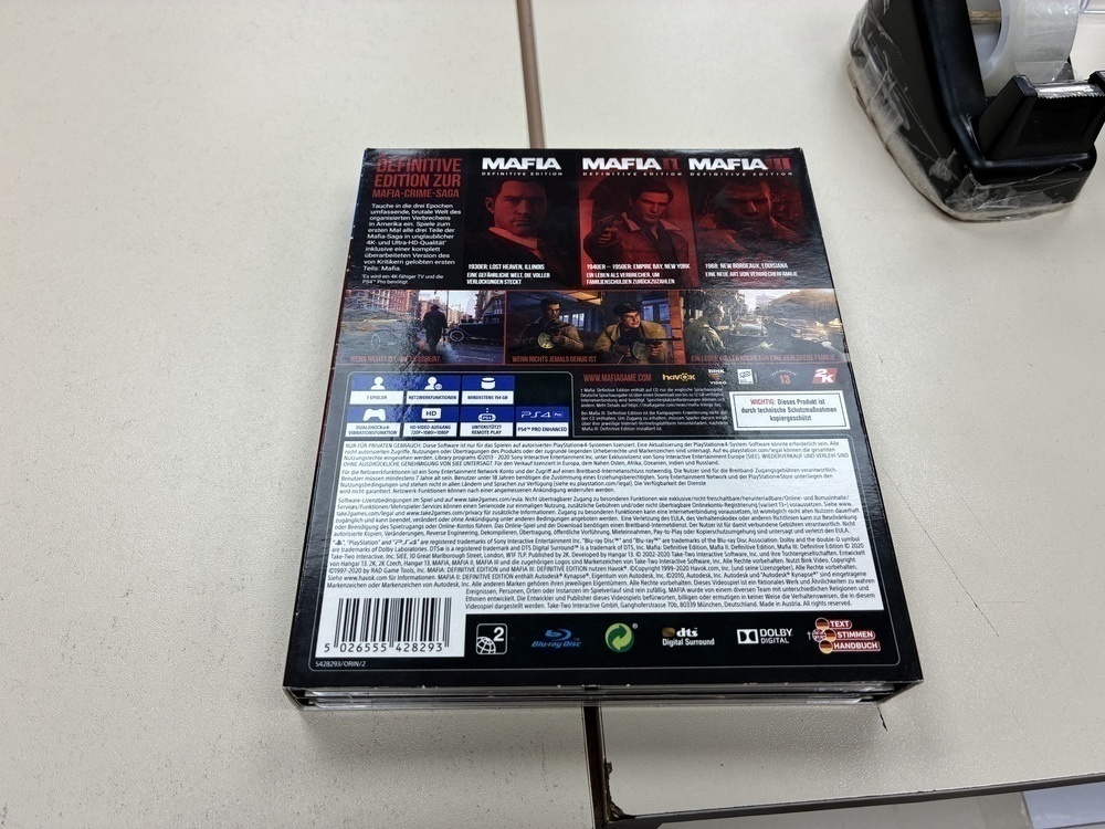 Игра Playstation 4 Mafia Trilogy