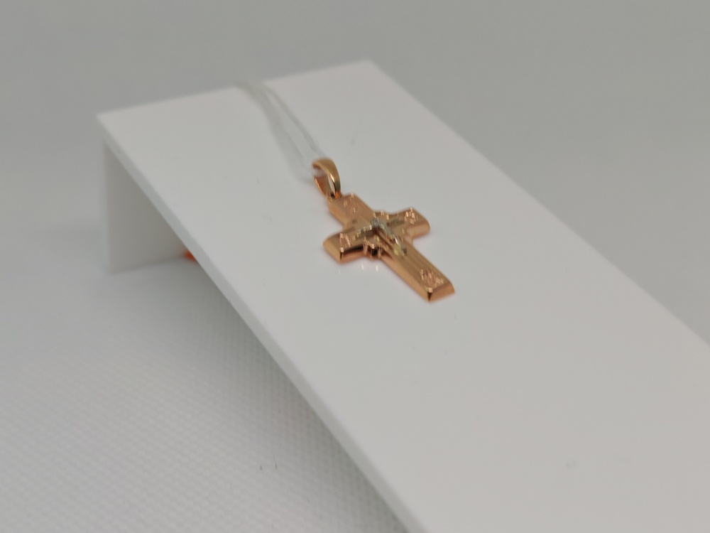 ПОДКБК585 ПОДВЕСКА КРЕСТ БЕЗ КАМНЯ (Au 585)