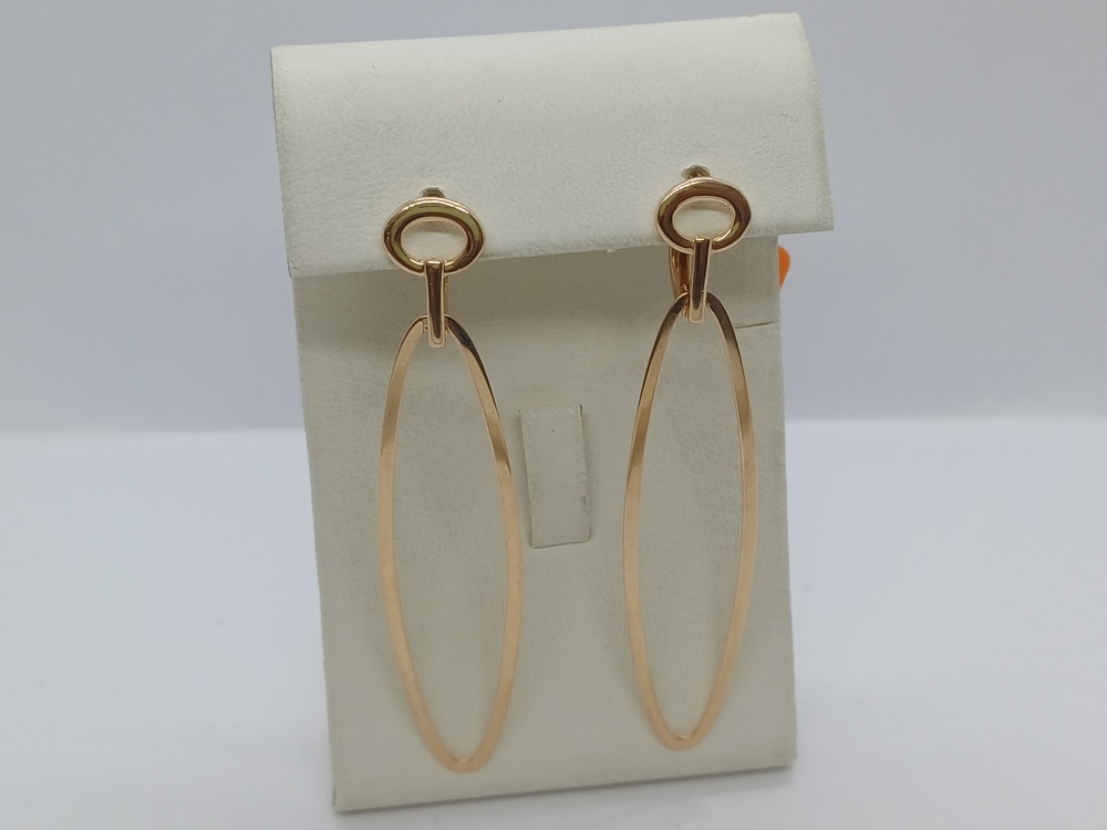 СБКМ585 СЕРЬГИ БЕЗ КАМНЯ (Au 585)