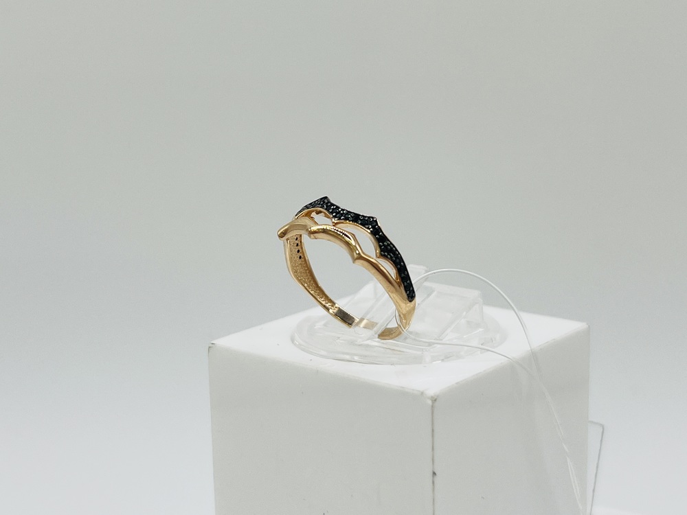 КОЛЬЦО С КАМНЯМИ (Au 585)