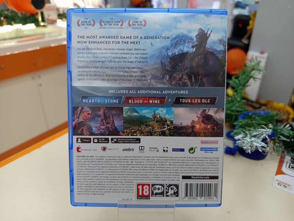 Игра Playstation 5 Witcher Wild Hunt