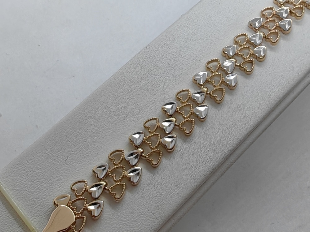 БРАСЛЕТ ПОЛНОВЕСНЫЙ Фантазия Au 585