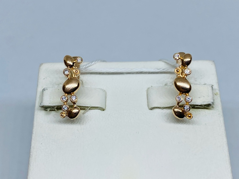 СКМИ585 СЕРЬГИ С КАМНЯМИ (Au 585)