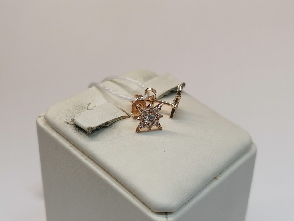 СГВЗ585 СЕРЬГИ ГВОЗДИКИ (Au 585)