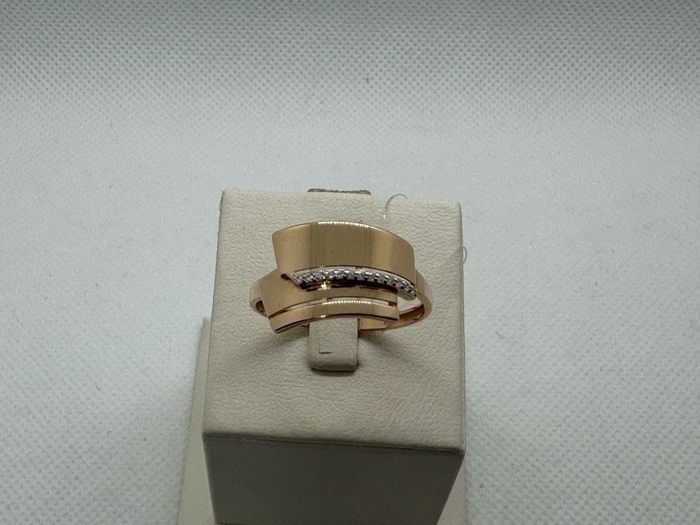 КОЛЬЦО С КАМНЯМИ (Au 585)