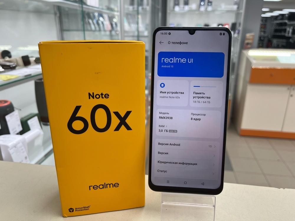 Смартфон Realme Note 60X 3/64