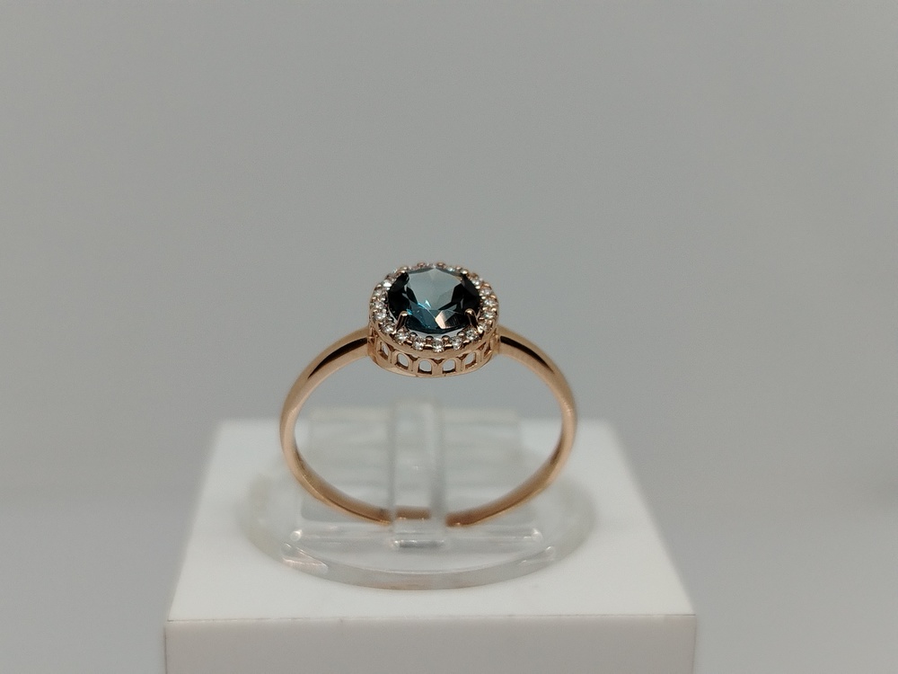 КОЛКМИ585 КОЛЬЦО С КАМНЯМИ (Au 585)