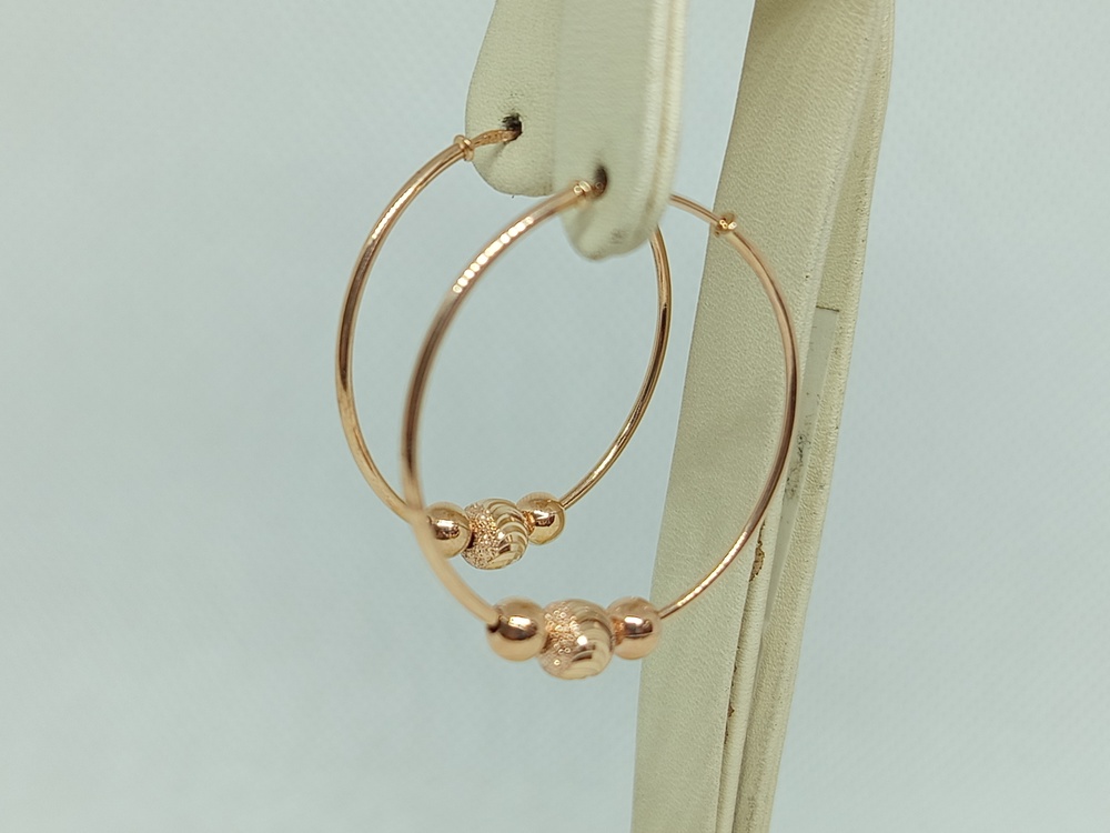 СКОН585 СЕРЬГИ КОНГО (Au 585)