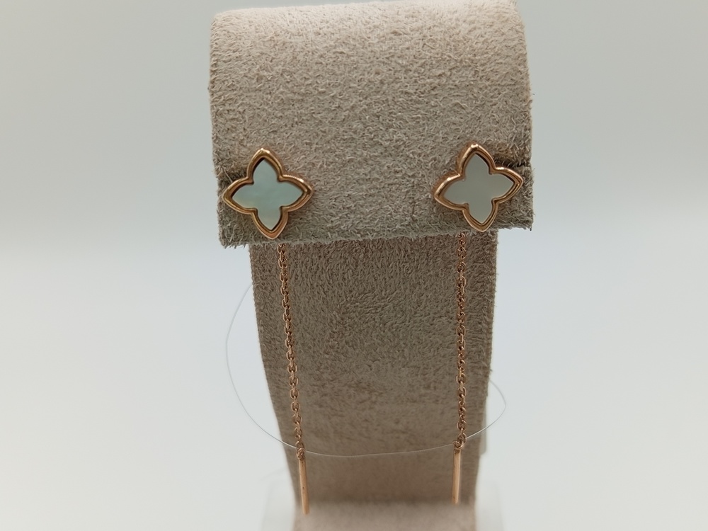 СЕРЬГИ ПРОДЕВКИ с камнем (Au 585)