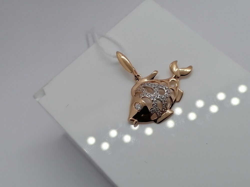 ПОДВЕСКА С КАМНЯМИ (Au 585)