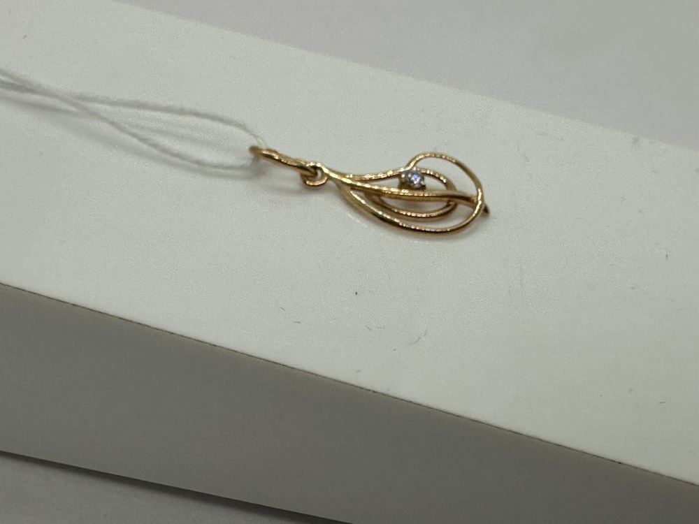 ПОДКМ585 ПОДВЕСКА С КАМНЕМ (Au 585)