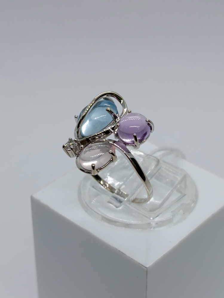 КОЛКМИ585 КОЛЬЦО С КАМНЯМИ (Au 585)