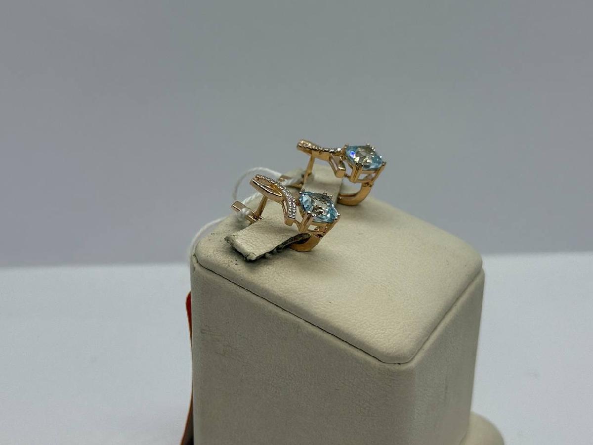 СЕРЬГИ С КАМНЯМИ (Au 585)