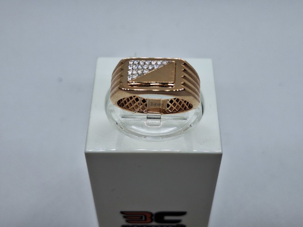 ПЕЧАТКА С КАМНЯМИ (Au 585)