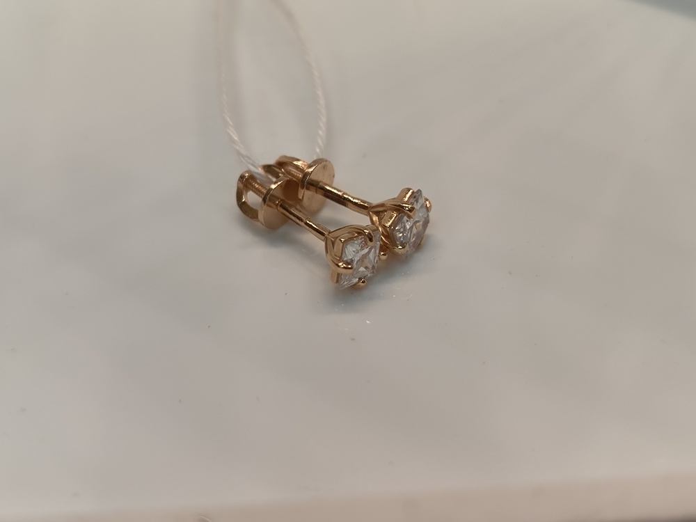 СПУС585 СЕРЬГИ ПУСЕТЫ (Au 585)