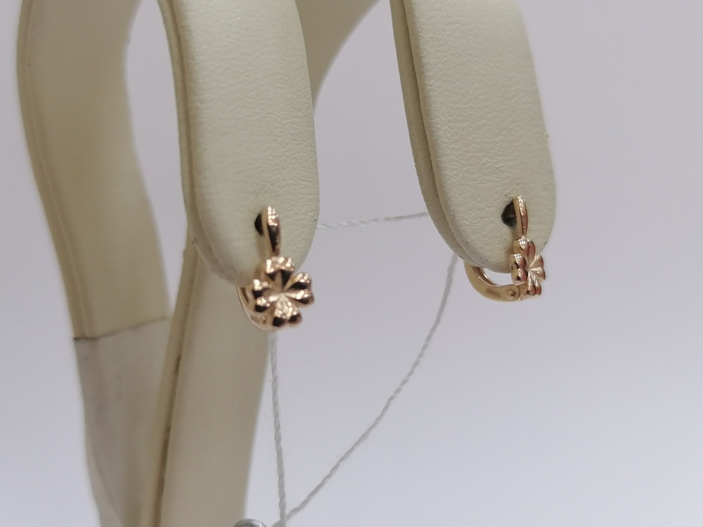 СБКМ585 СЕРЬГИ БЕЗ КАМНЯ (Au 585)