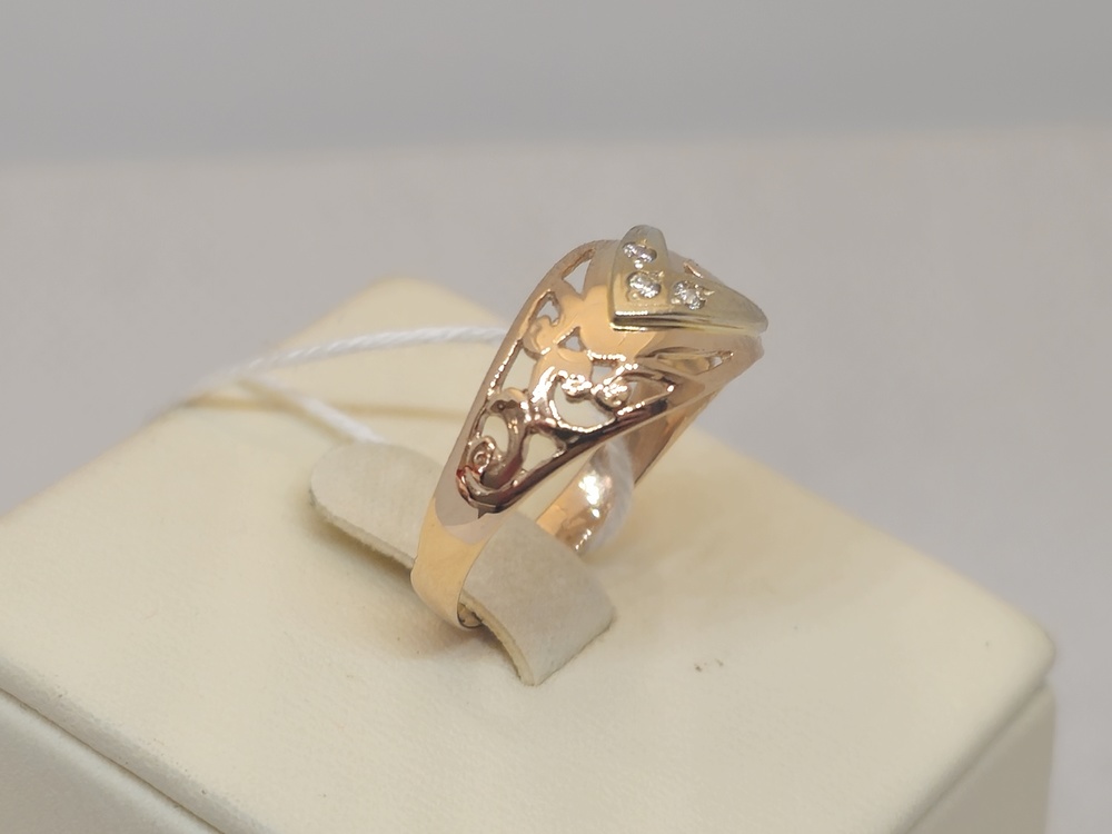 КОЛКМИ585 КОЛЬЦО С КАМНЯМИ (Au 585)