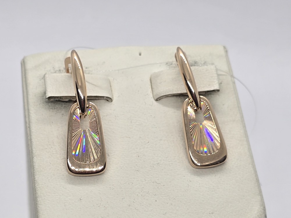 СЕРЬГИ БЕЗ КАМНЯ (Au 585)