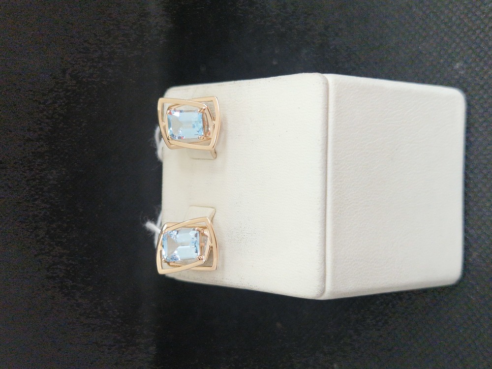 СЕРЬГИ С КАМНЕМ (Au 585)