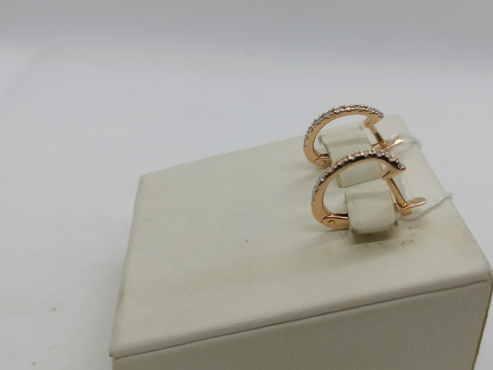 СКМИ585 СЕРЬГИ С КАМНЯМИ (Au 585)