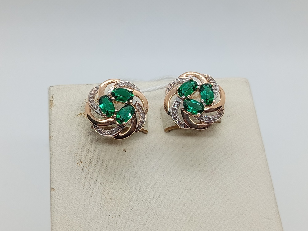 СКМИ585 СЕРЬГИ С КАМНЯМИ (Au 585) СКМИ585 СЕРЬГИ С КАМНЯМИ (Au 585)