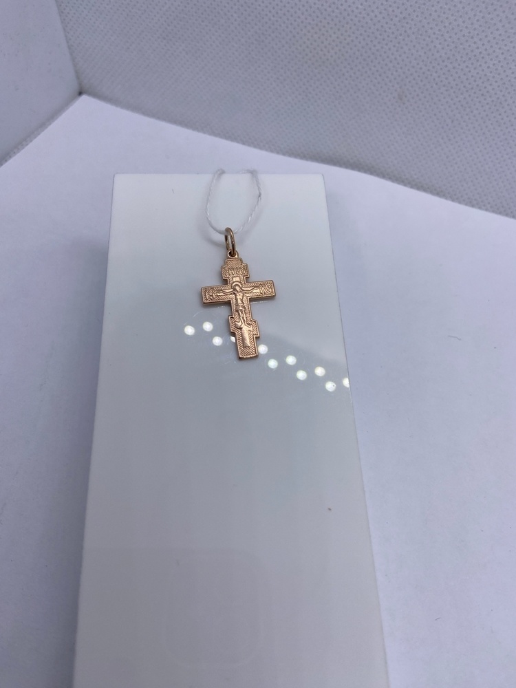 ПОДВЕСКА КРЕСТ БЕЗ КАМНЯ (Au 585)