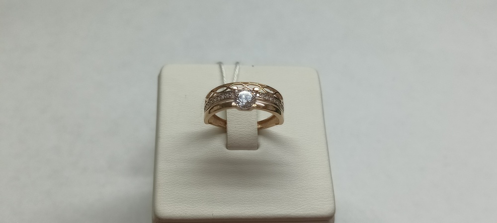 КОЛКМИ585 КОЛЬЦО С КАМНЯМИ (Au 585)