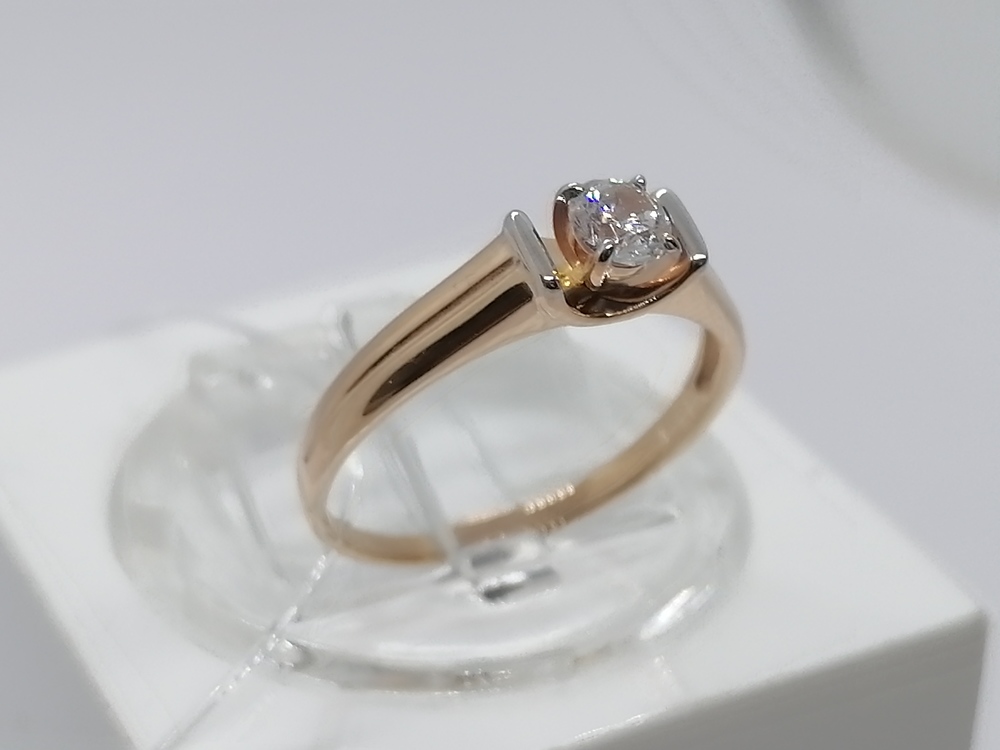 КОЛЬЦО С КАМНЕМ (Au 585)