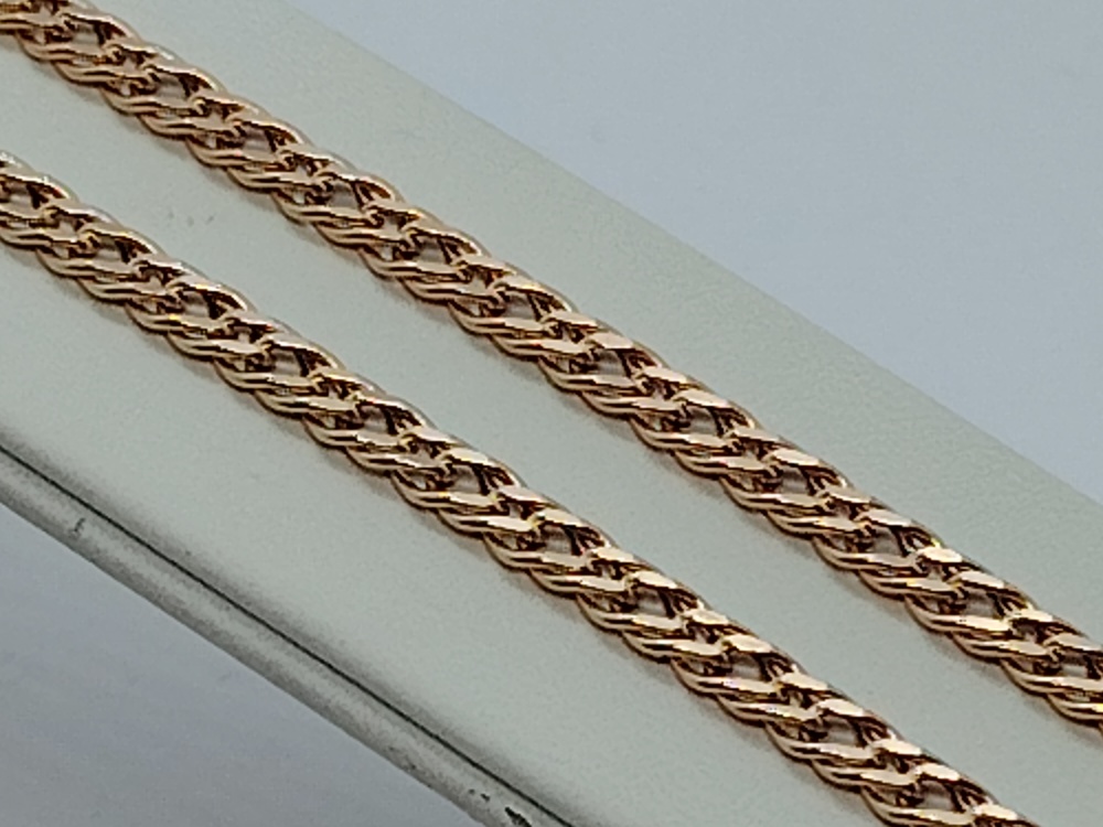 ЦЕПЬ ПУСТОТЕЛАЯ Ромб двойной (Au 585)