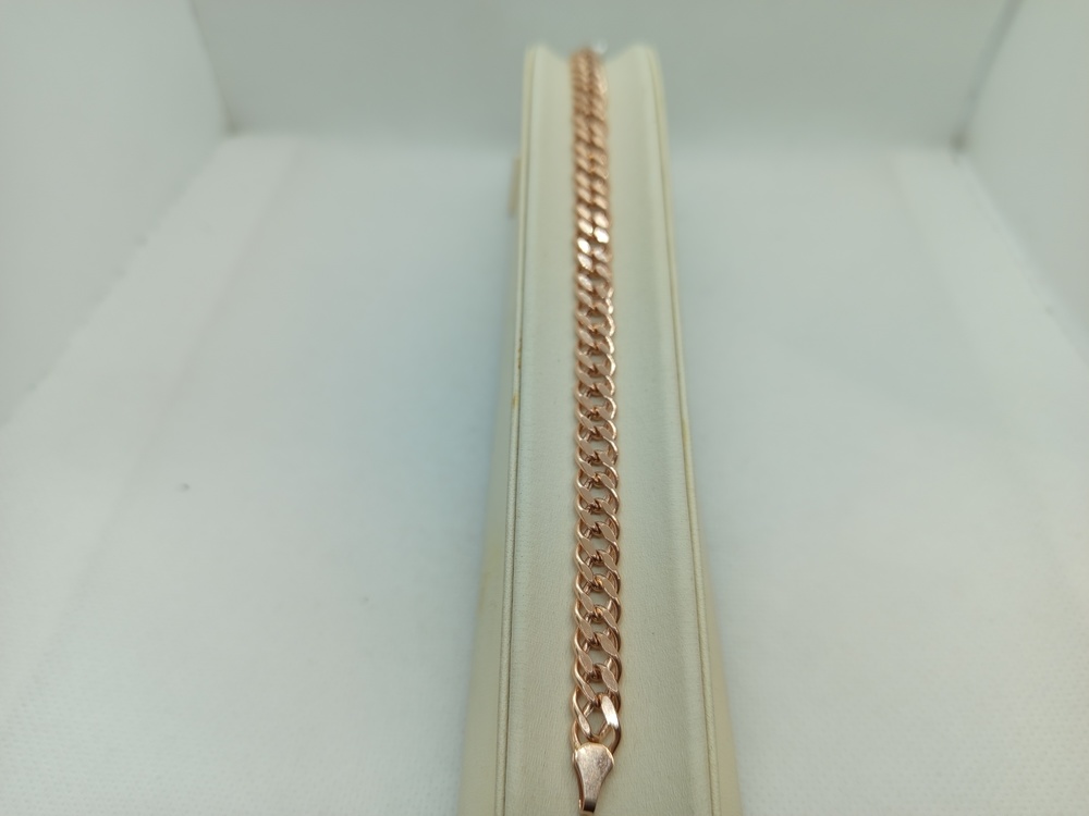 БРАСЛЕТ ПУСТОТЕЛЫЙ Ромб двойной (Au 585)