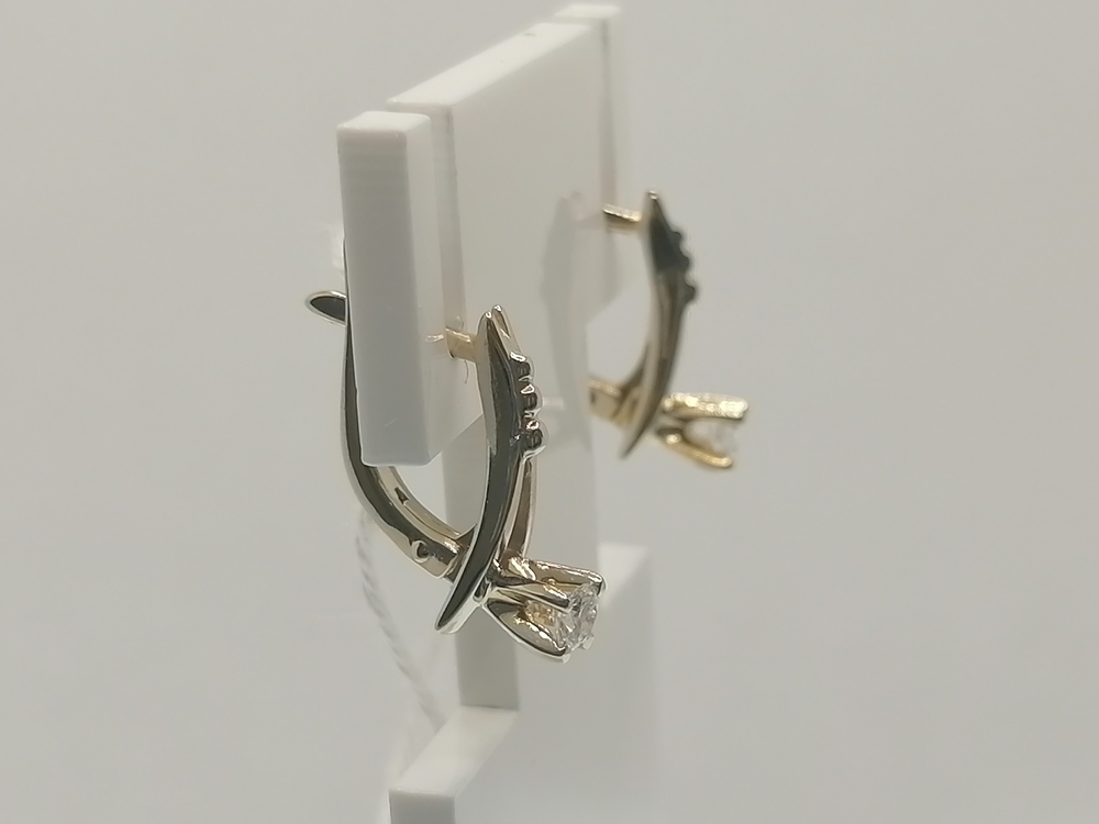 СЕРЬГИ БРИЛЛИАНТ Au 750